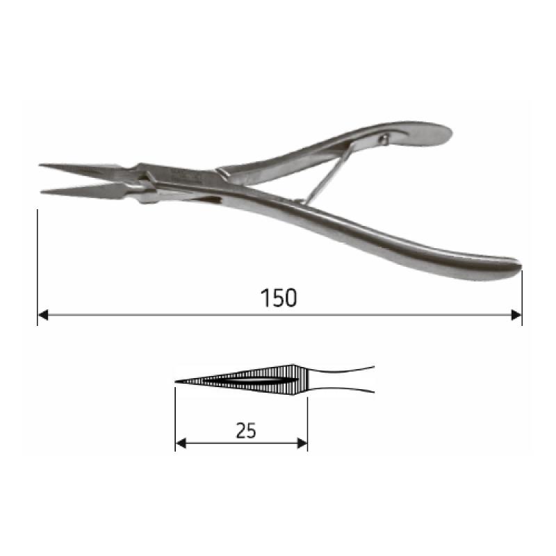 Затискач Ralk прямий, 15 см, J-16-151. Surgicon.